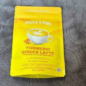 Pestle & Pods Turmeric Ginger Latte Mix 70g 40 Servings Rejuvenate Superfood